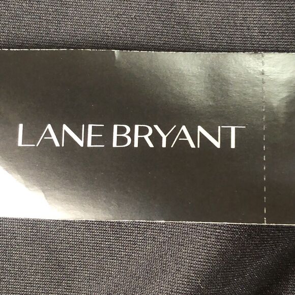 Lane Bryant Women’s 24W V-Neck Knee High Aline Striped Sleeveless Dress - Picture 5 of 13